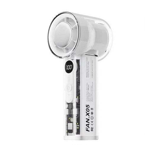 Transparent Refrigeration Handheld Small Electric Fan Mini