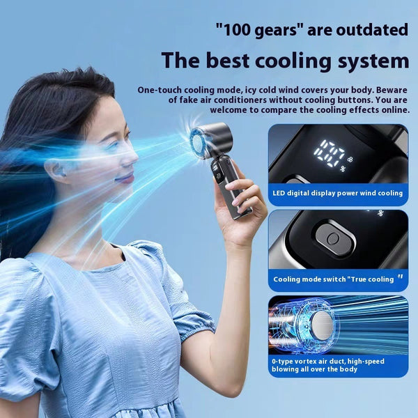 Turbo Handheld Fan – Optional ICE Cooling