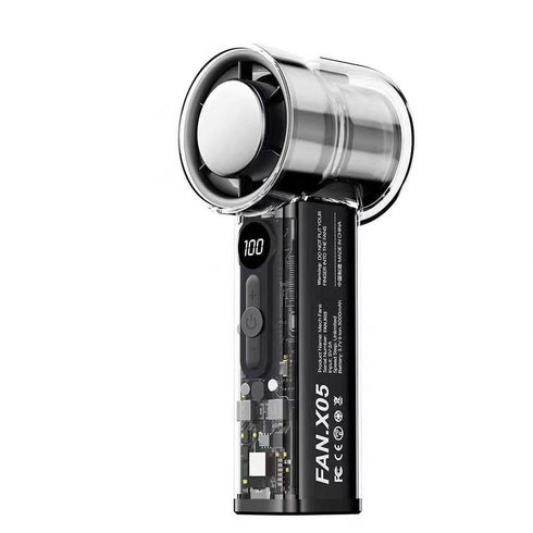 Transparent Refrigeration Handheld Small Electric Fan Mini