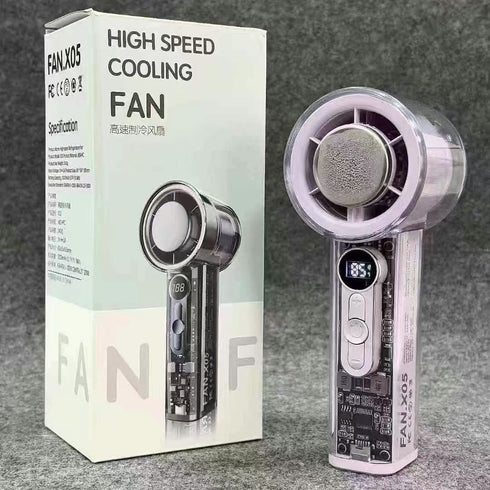 Transparent Refrigeration Handheld Small Electric Fan Mini