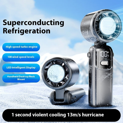 Turbo Handheld Fan – Optional ICE Cooling