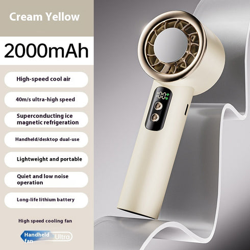 ICE Cooling Handheld Fan – Digital Display