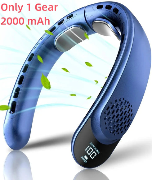 Portable USB Neck Fan with Turbine Design