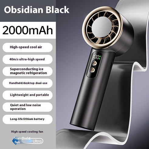 ICE Cooling Handheld Fan – Digital Display