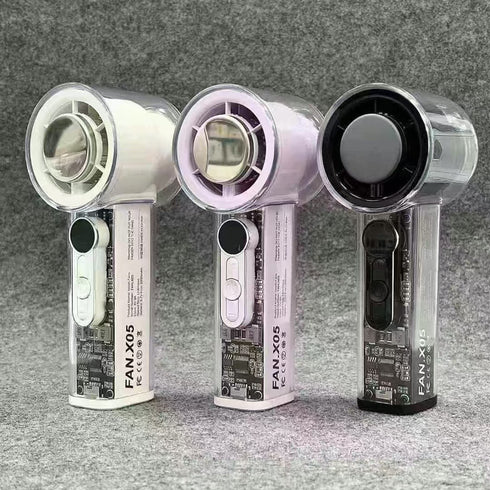 Transparent Refrigeration Handheld Small Electric Fan Mini